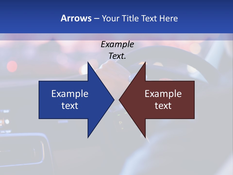 Male Dark Driver PowerPoint Template