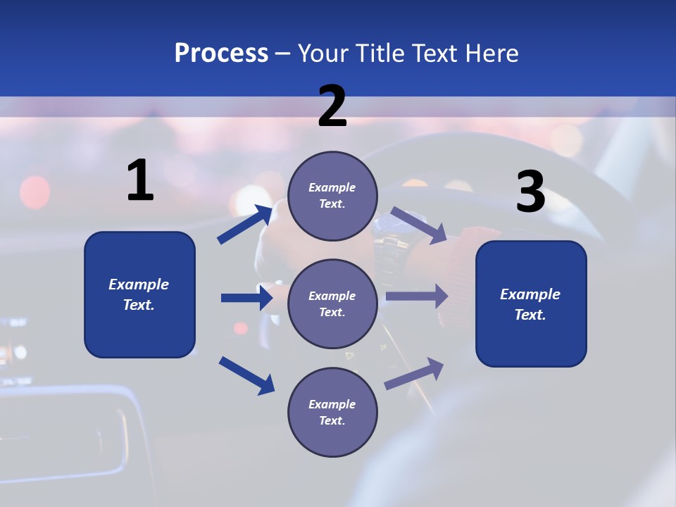 Male Dark Driver PowerPoint Template