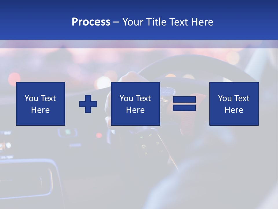 Male Dark Driver PowerPoint Template
