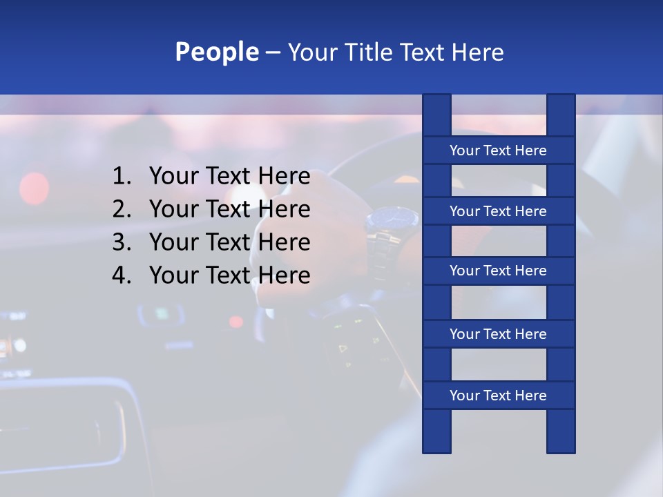 Male Dark Driver PowerPoint Template
