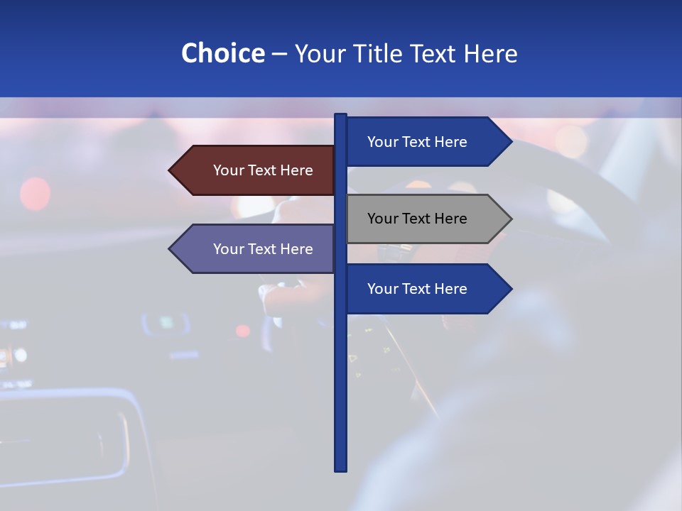 Male Dark Driver PowerPoint Template