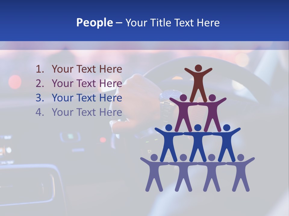 Male Dark Driver PowerPoint Template