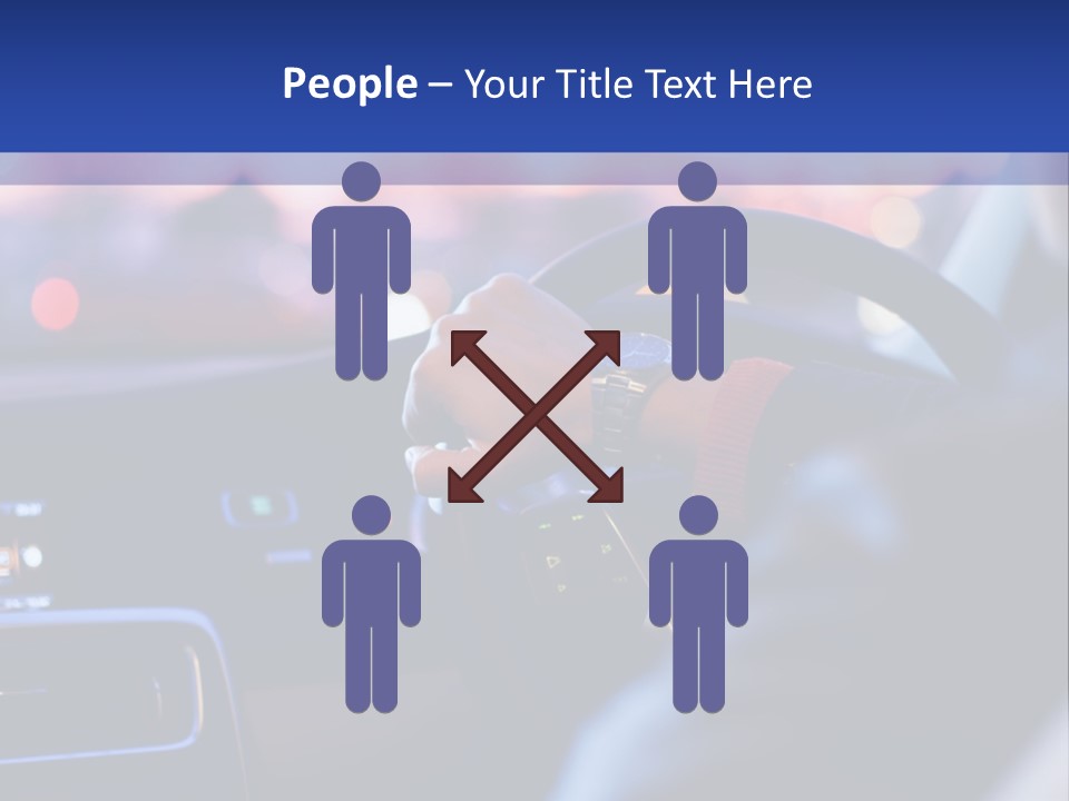 Male Dark Driver PowerPoint Template