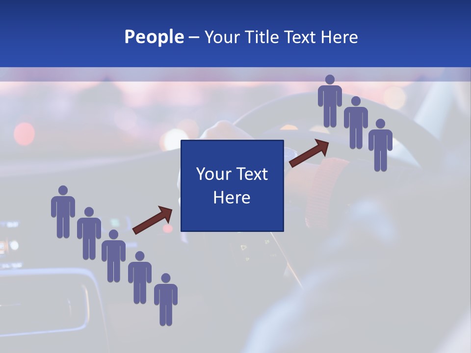 Male Dark Driver PowerPoint Template