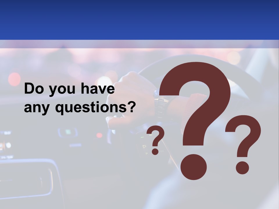 Male Dark Driver PowerPoint Template