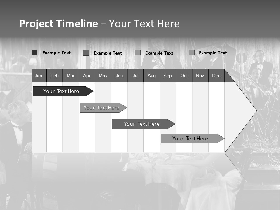 Decorated Watch Musical PowerPoint Template