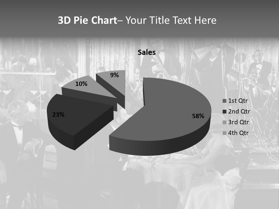 Decorated Watch Musical PowerPoint Template