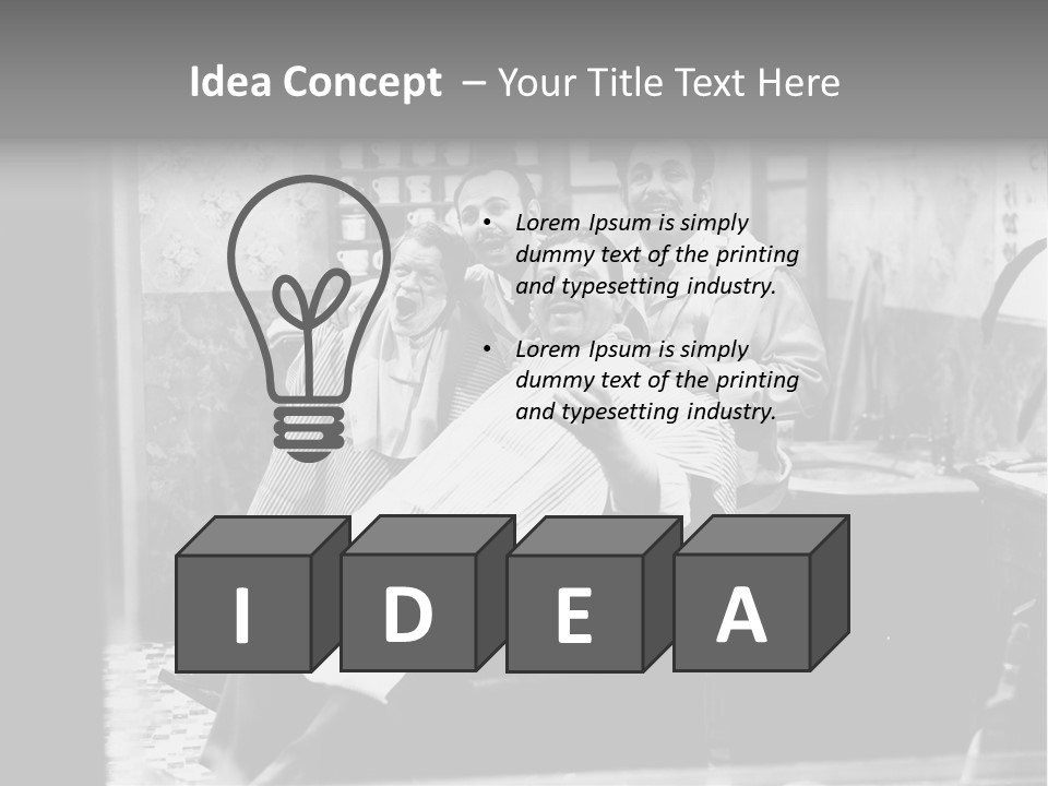 People Music Singer PowerPoint Template