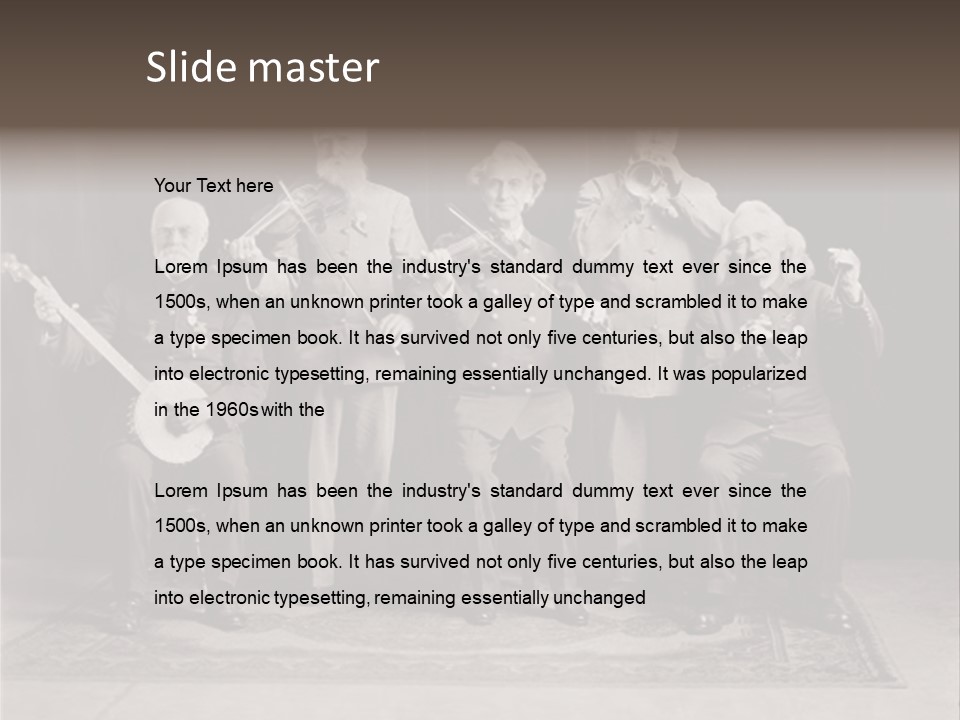 Teamwork Group Smile PowerPoint Template