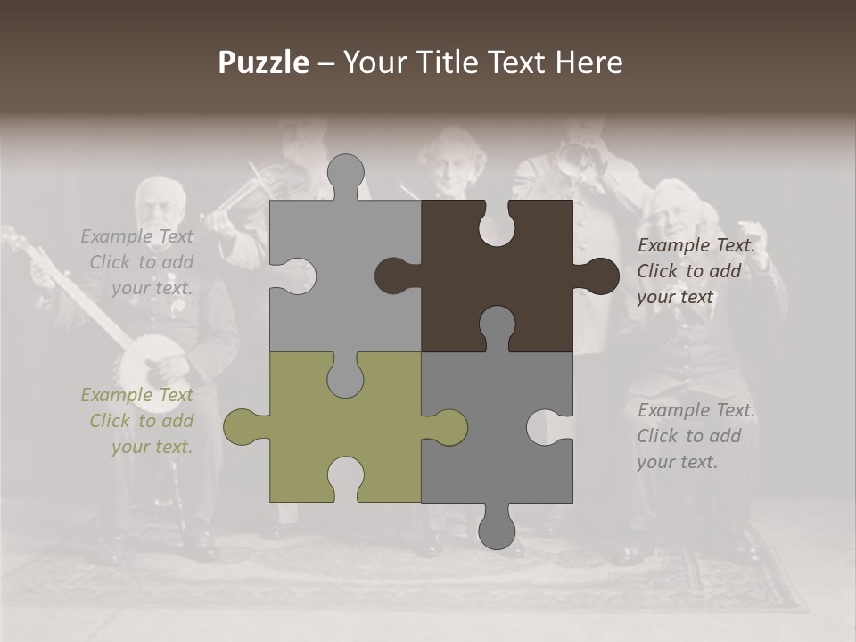 Teamwork Group Smile PowerPoint Template