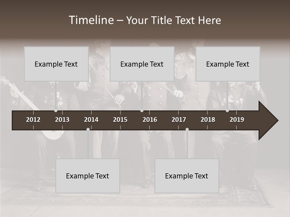 Teamwork Group Smile PowerPoint Template