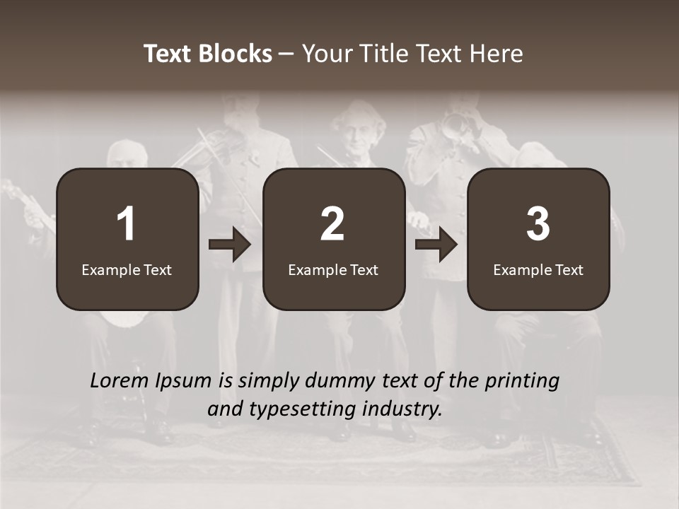 Teamwork Group Smile PowerPoint Template