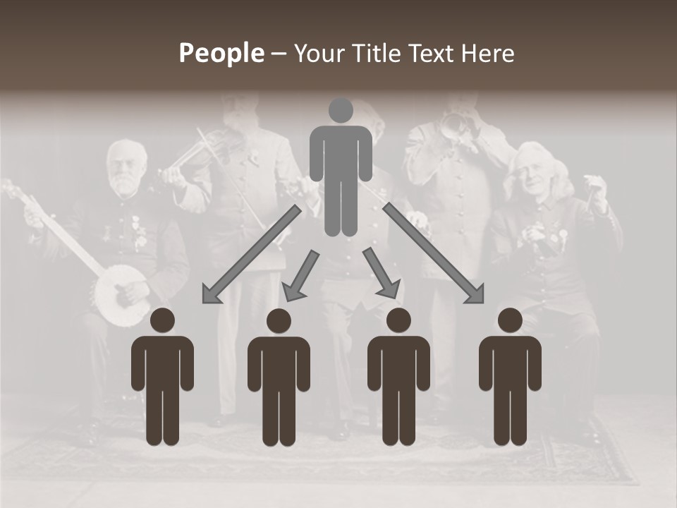 Teamwork Group Smile PowerPoint Template