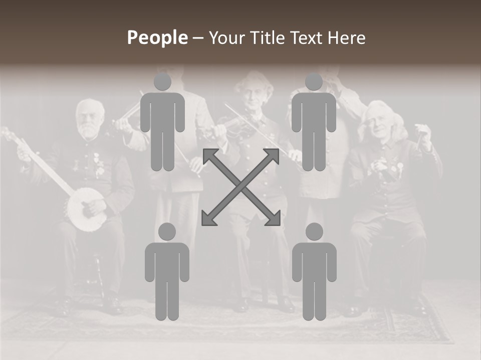 Teamwork Group Smile PowerPoint Template