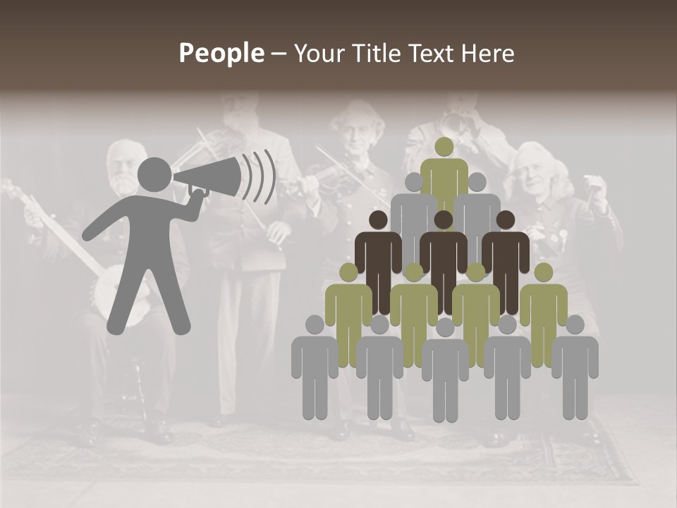 Teamwork Group Smile PowerPoint Template