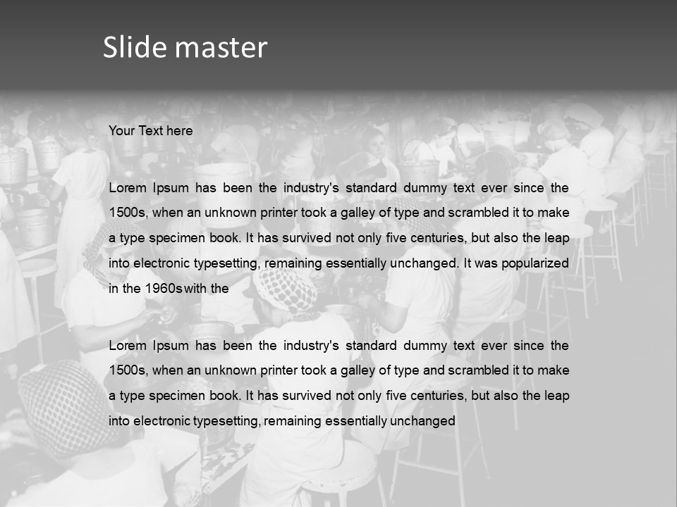 Food Production Vintage PowerPoint Template