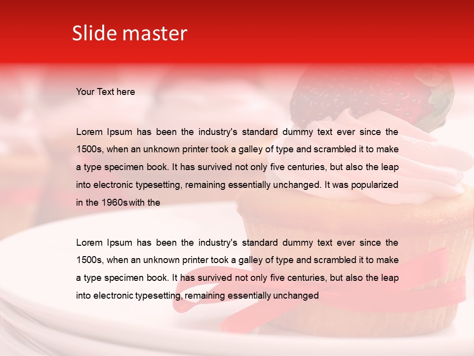 Closeup Topping Plates PowerPoint Template