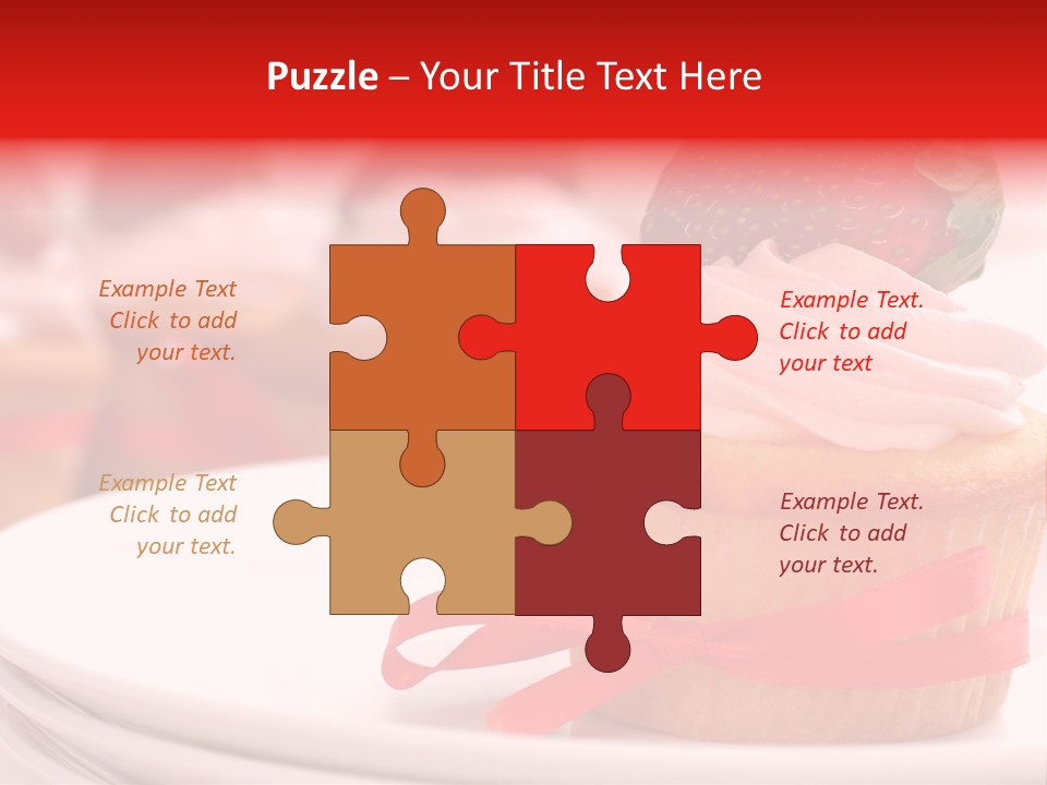 Closeup Topping Plates PowerPoint Template