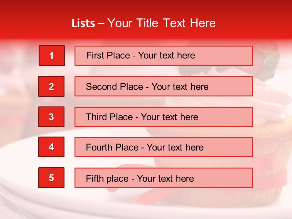 Closeup Topping Plates PowerPoint Template