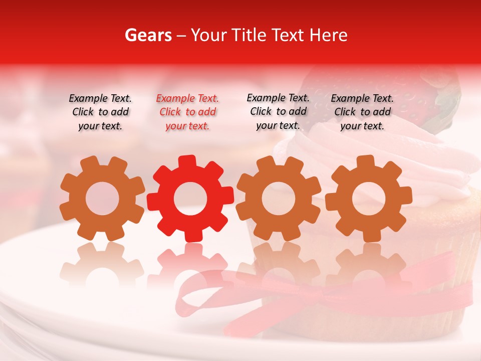 Closeup Topping Plates PowerPoint Template