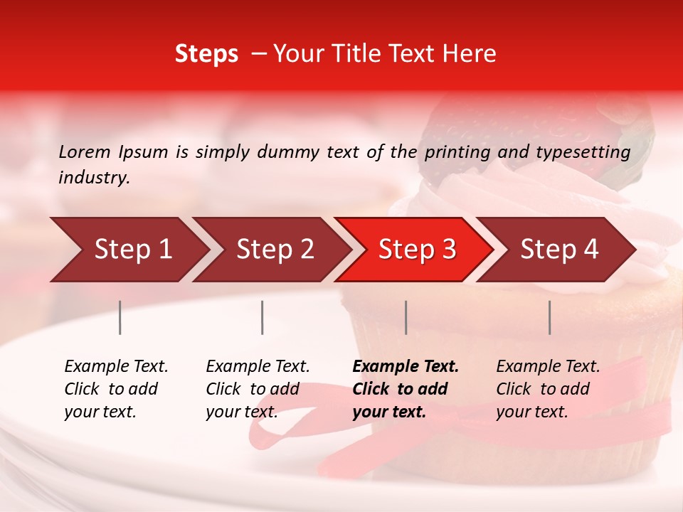 Closeup Topping Plates PowerPoint Template