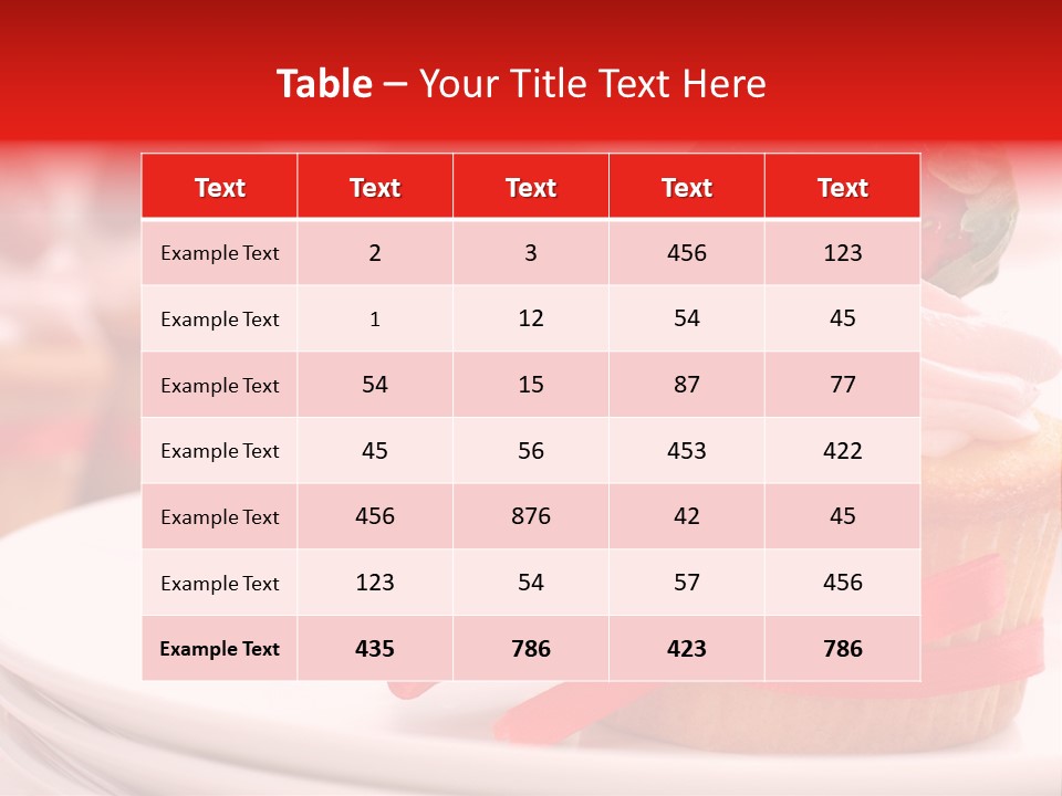 Closeup Topping Plates PowerPoint Template