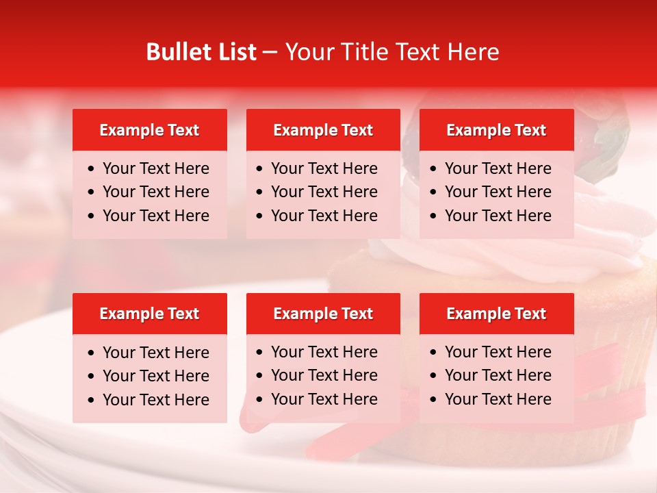 Closeup Topping Plates PowerPoint Template