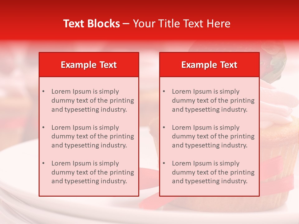 Closeup Topping Plates PowerPoint Template