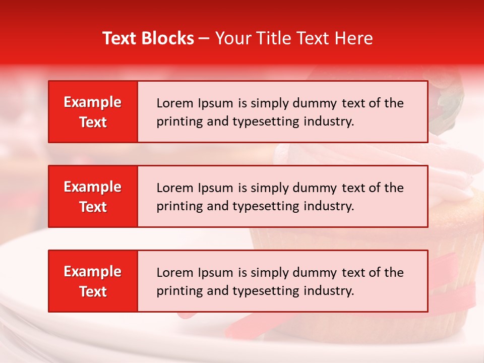 Closeup Topping Plates PowerPoint Template