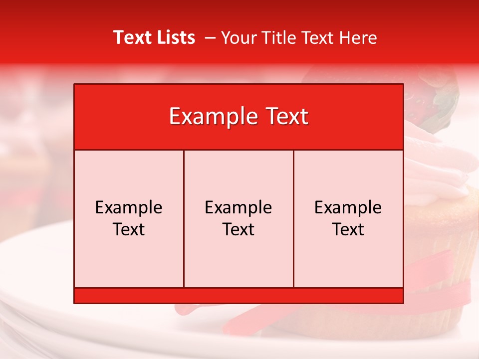 Closeup Topping Plates PowerPoint Template