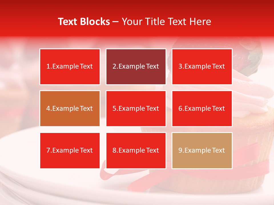 Closeup Topping Plates PowerPoint Template