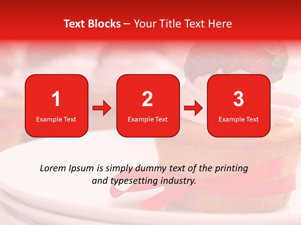 Closeup Topping Plates PowerPoint Template