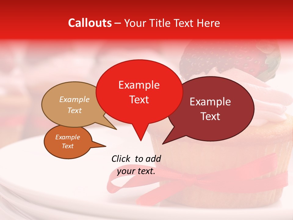 Closeup Topping Plates PowerPoint Template