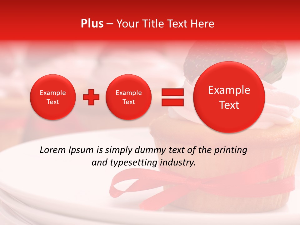 Closeup Topping Plates PowerPoint Template