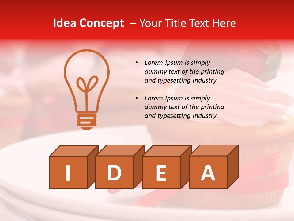 Closeup Topping Plates PowerPoint Template