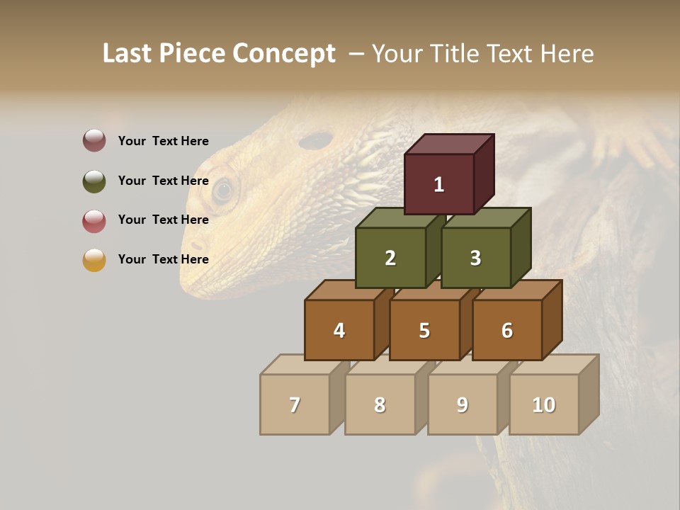 Juvenile Zoo Dragon PowerPoint Template