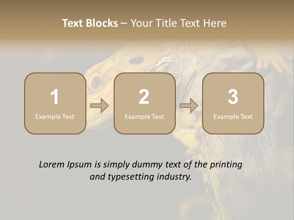 Juvenile Zoo Dragon PowerPoint Template