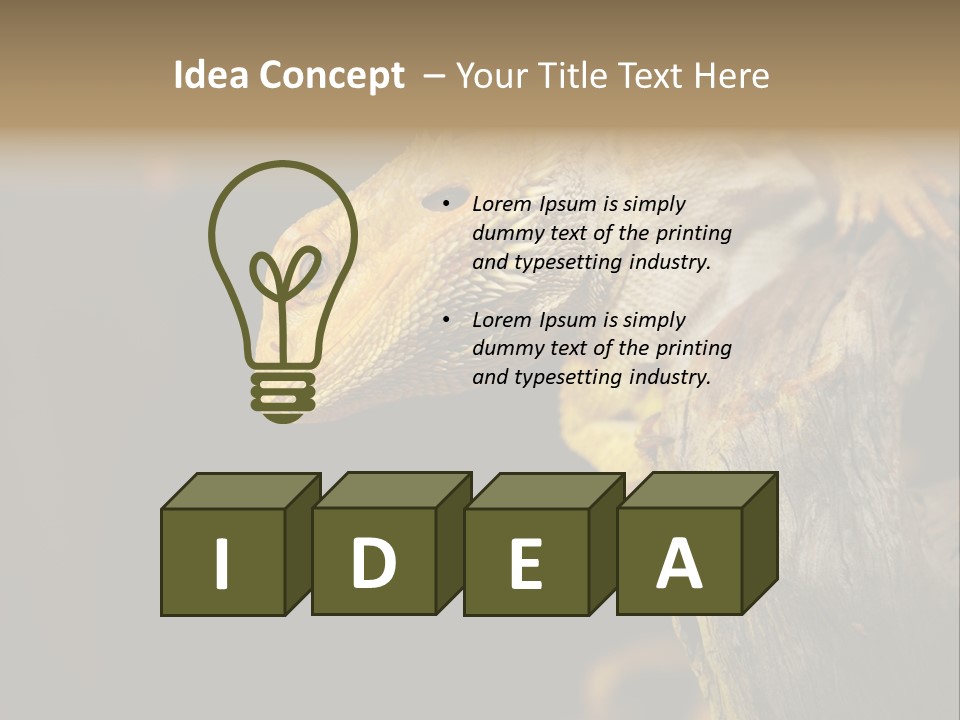 Juvenile Zoo Dragon PowerPoint Template