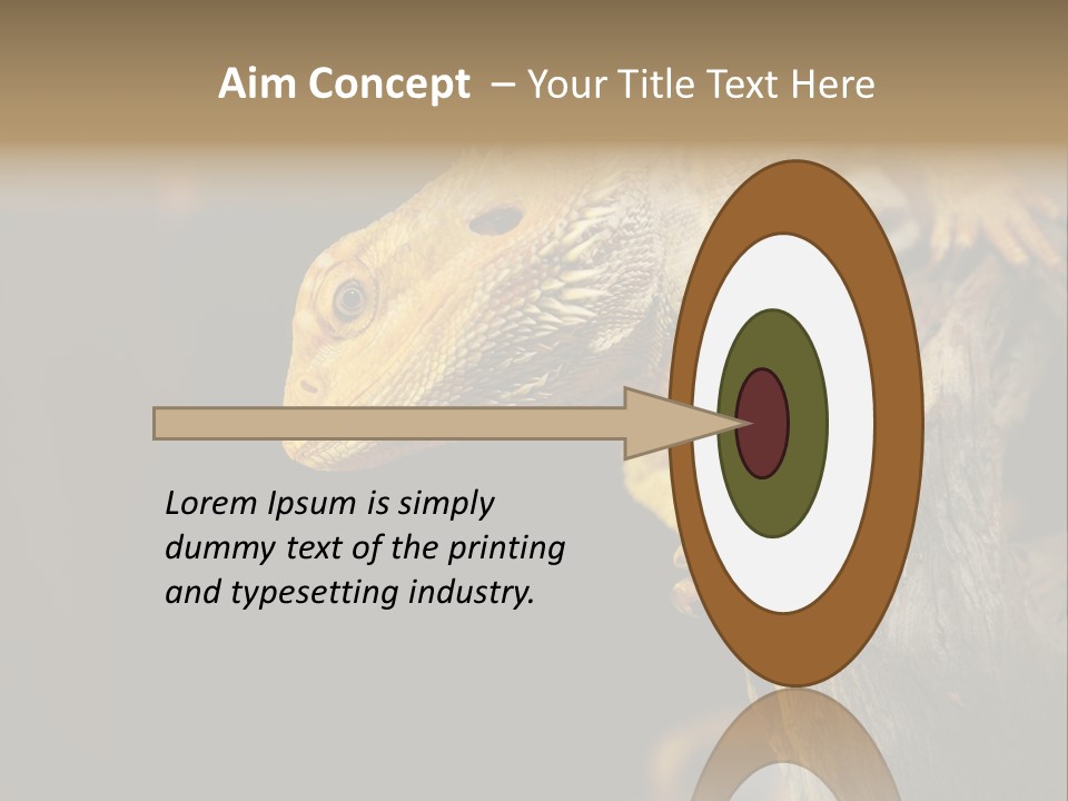 Juvenile Zoo Dragon PowerPoint Template