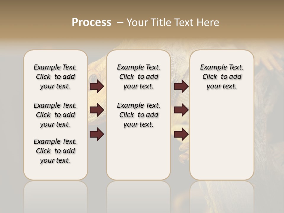 Juvenile Zoo Dragon PowerPoint Template