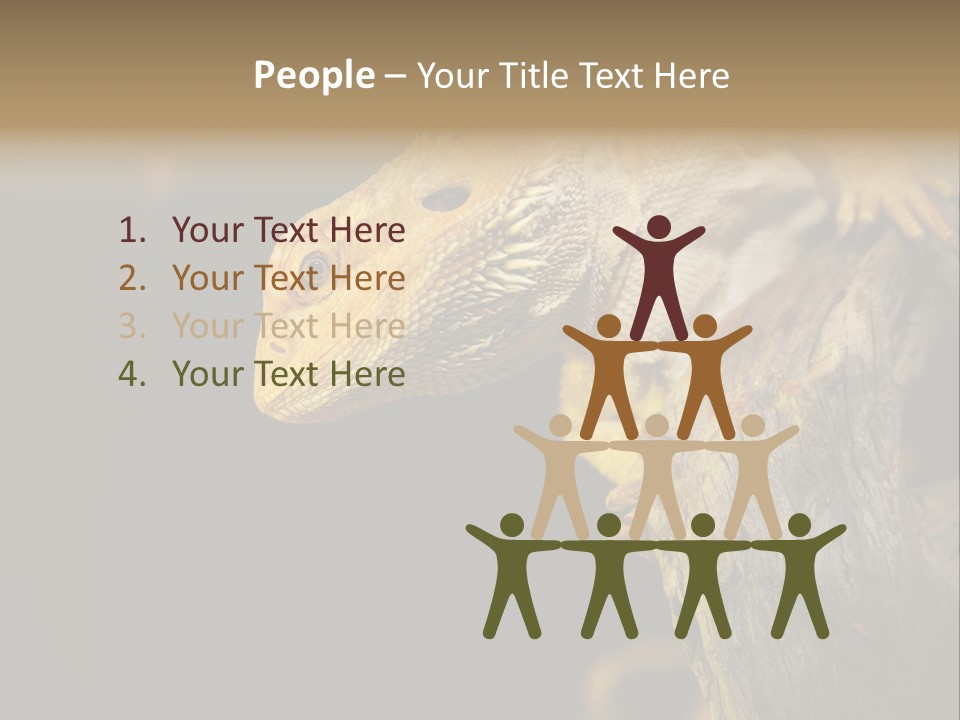 Juvenile Zoo Dragon PowerPoint Template