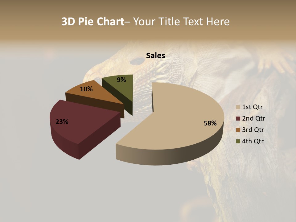 Juvenile Zoo Dragon PowerPoint Template