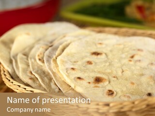 Studio Shot Indian Cuisine Vegetarian PowerPoint Template
