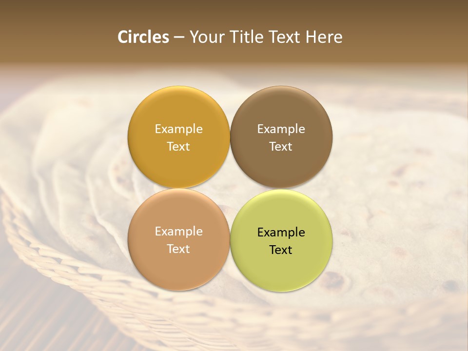 Studio Shot Indian Cuisine Vegetarian PowerPoint Template