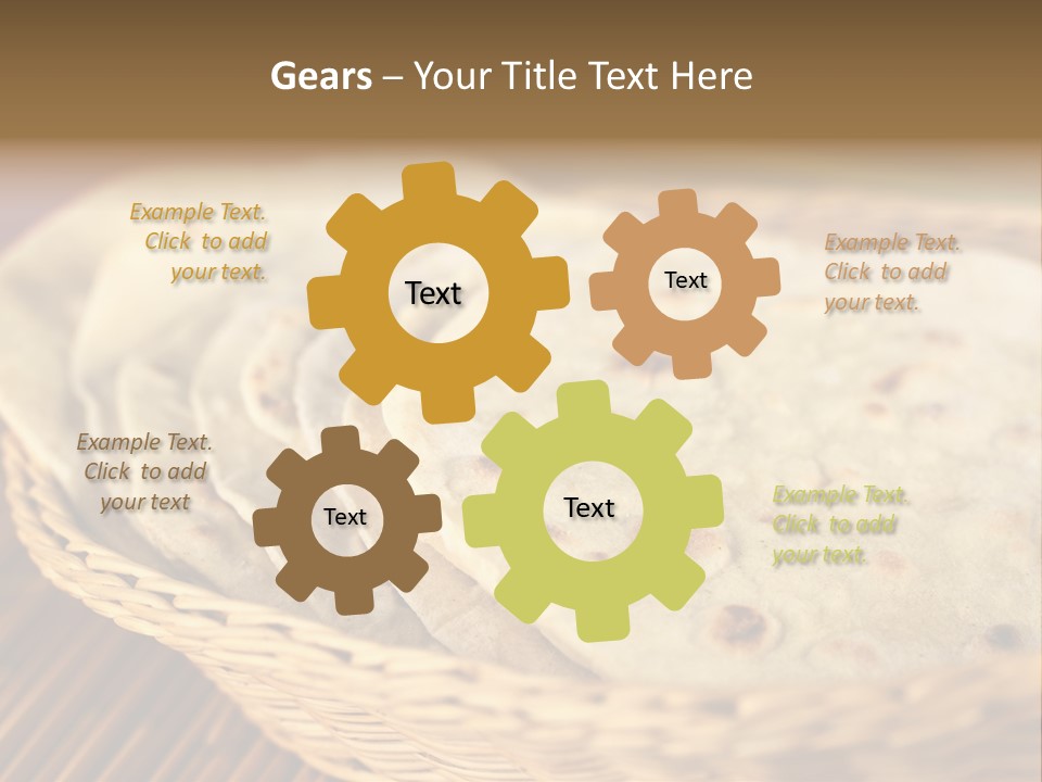 Studio Shot Indian Cuisine Vegetarian PowerPoint Template