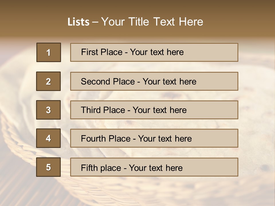 Studio Shot Indian Cuisine Vegetarian PowerPoint Template