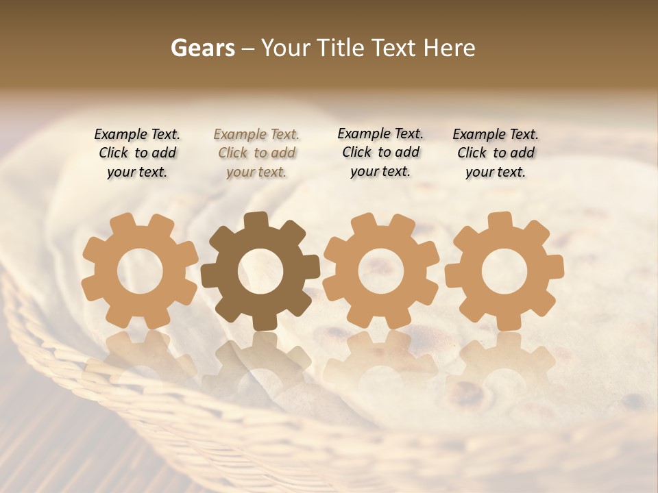 Studio Shot Indian Cuisine Vegetarian PowerPoint Template