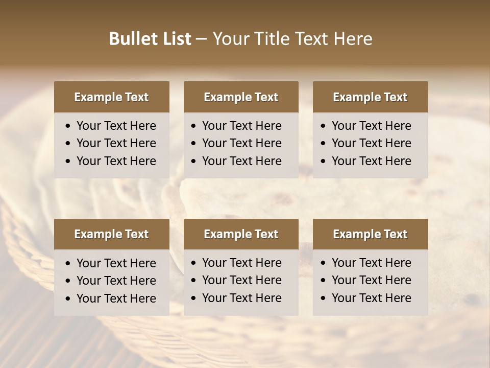 Studio Shot Indian Cuisine Vegetarian PowerPoint Template