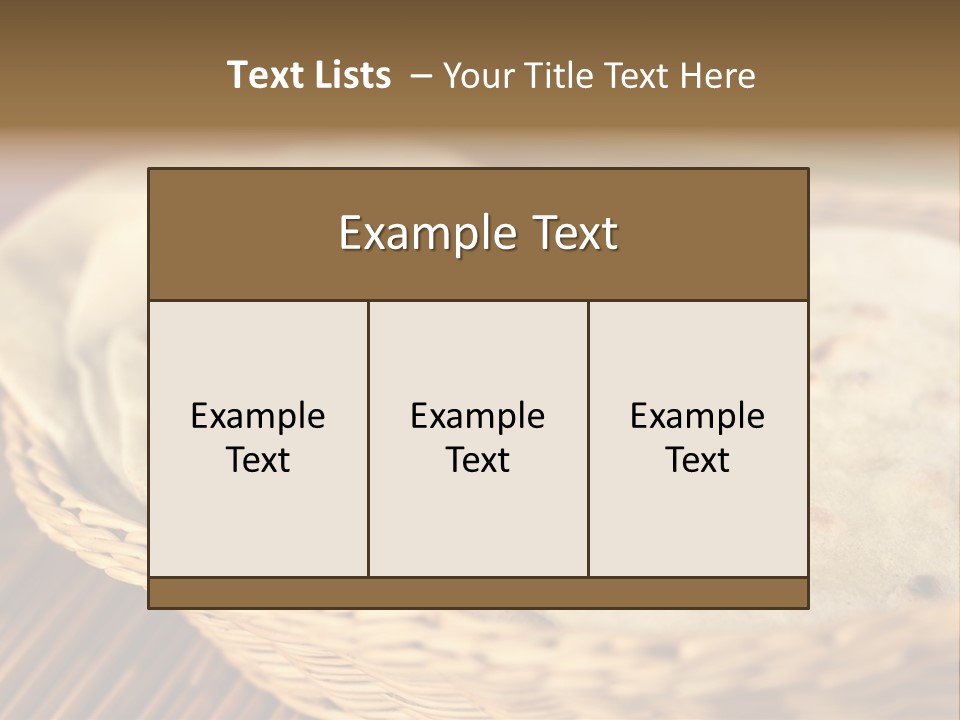 Studio Shot Indian Cuisine Vegetarian PowerPoint Template