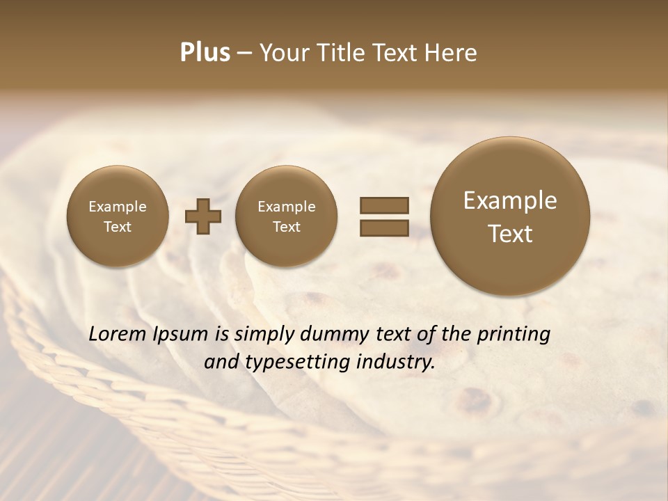 Studio Shot Indian Cuisine Vegetarian PowerPoint Template